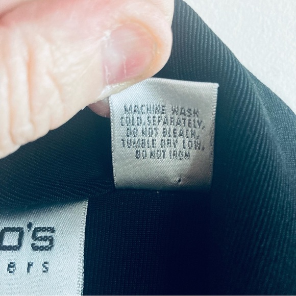 CHICO’S TRAVELLERS Sz 2 Wrinkle Free Slinky Open Front Minimalist Cardigan - Picture 6 of 9